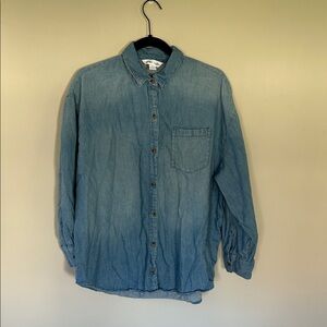 Old Navy Light Blue Boyfriend Denim Shirt